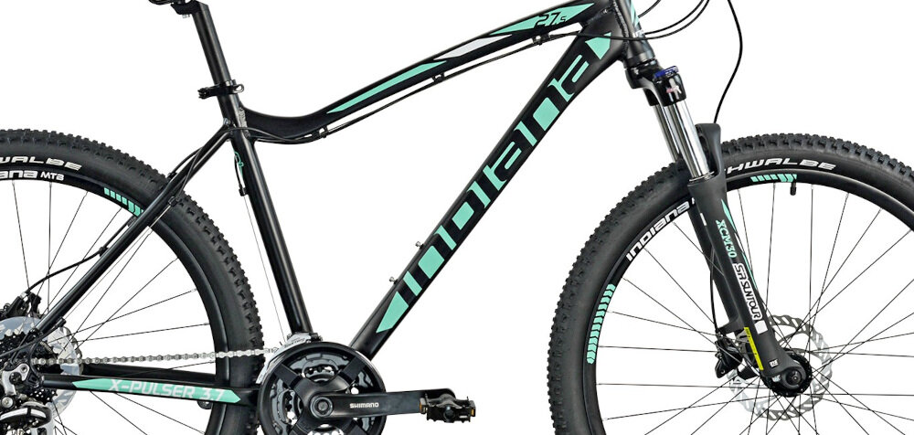 Rower górski MTB INDIANA X-Pulser 3.7 D17 27.5 cala damski Czarno-zielony rama objęta jest 2-letnią gwarancją najwyższej jakości