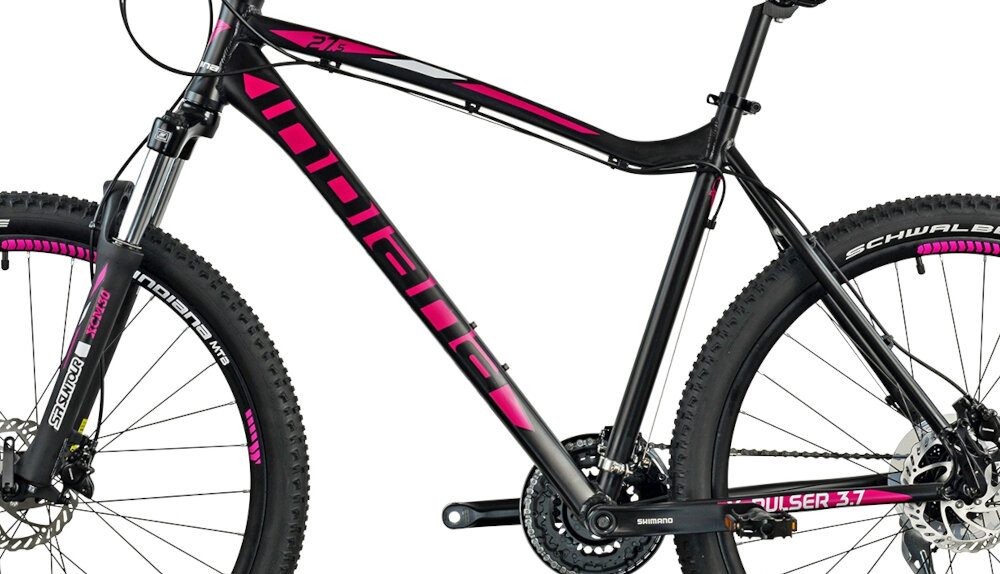 Rower górski MTB INDIANA X-Pulser 3.7 D21 27.5 cala damski Czarny rozmiar ramy 21-calowa aluminiowa lekka odporność na korozję i uszkodzenia mechaniczne