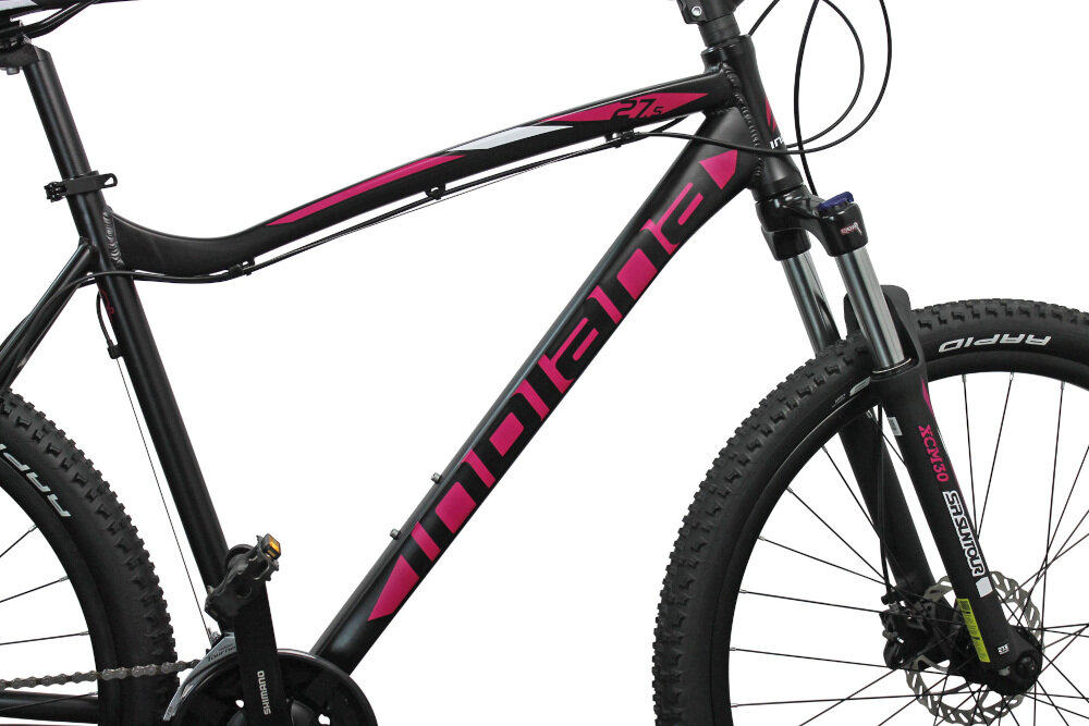 Rower górski MTB INDIANA X-Pulser 3.7 D17 27.5 cala damski Czarny rama objęta jest 2-letnią gwarancją najwyższej jakości