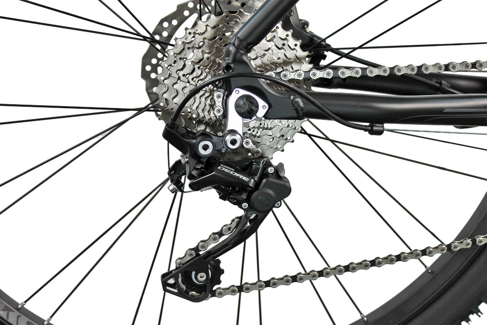 Rower górski MTB INDIANA X-Pulser 5.9 M19 29 cali męski Czarno-grafitowy przerzutki na przód i tył SHIMANO 24 biegi przerzutka przednia SHIMANO SLX przerzutka tylna SHIMANO Deore