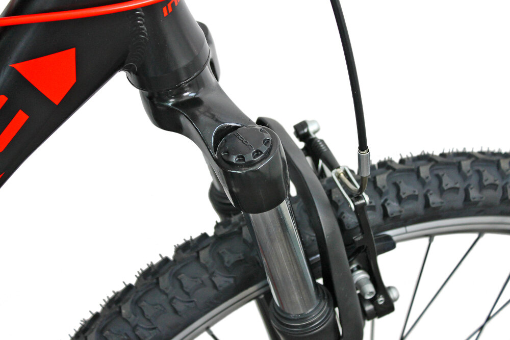 Rower górski MTB INDIANA X-Pulser 1.6 M17 amortyzator przedni marki ZOOM zniweluje nierówności w trudnych terenach