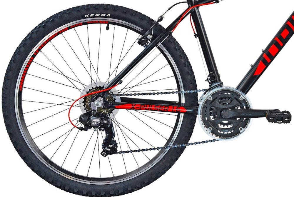 Rower górski MTB INDIANA X-Pulser 1.6 M17 koło rozmiar 26 cali dwukomorowa konstrukcja obręczy regularne sprawdzanie ciśnienia powietrza