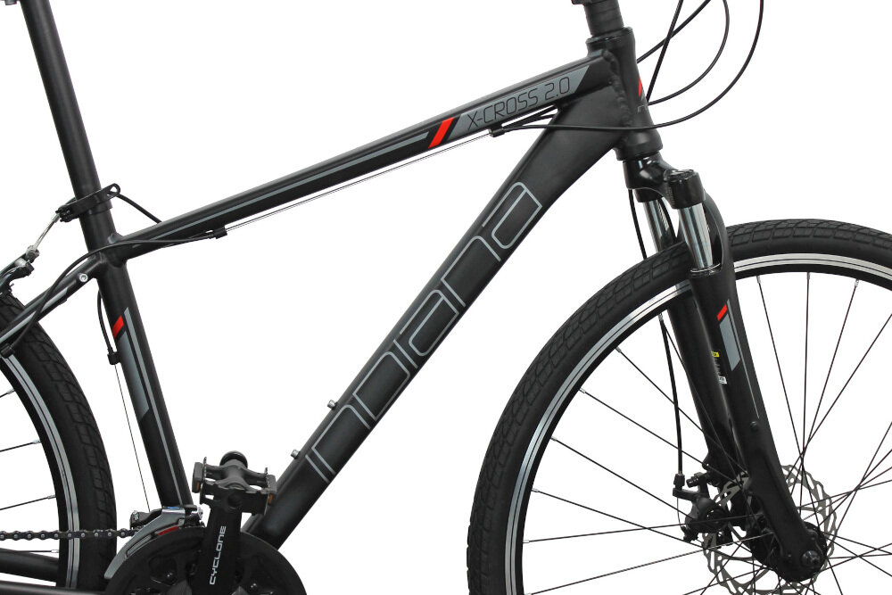 Rower crossowy INDIANA X-Cross 2.0 M19 męski Czarny 2-letnia gwarancja na ramę