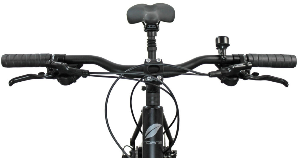 Rower crossowy INDIANA X-Cross 4.0 M19 męski Czarny kierownica marki MAGIX aluminiowy wspornik niezawodność trwalość lekkość manetki pokryte gumowym materiałem dzwonek