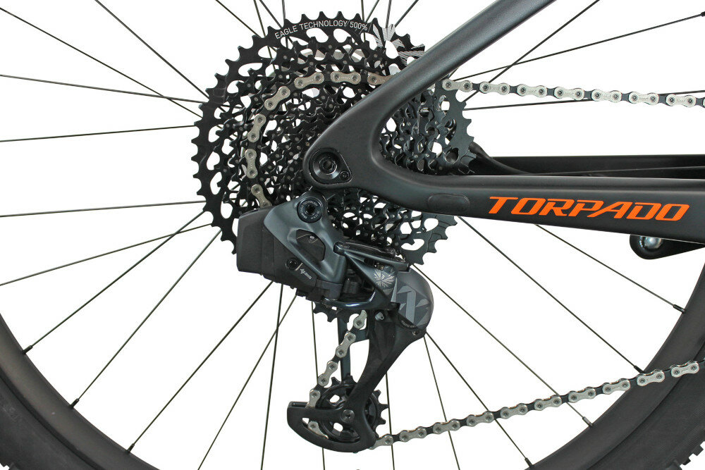 Rower górski MTB TORPADO Matador M19 29 cali męski szaro-czarny przerzutka sram elektroniczna