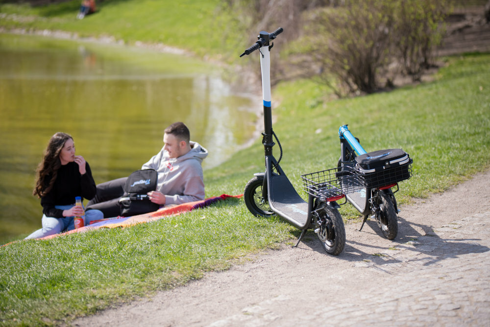 Hulajnoga elektryczna FRUGAL FRUGAL Touring 2.0 składana stopka dla osób dorosłych termiczna torba piknikowa