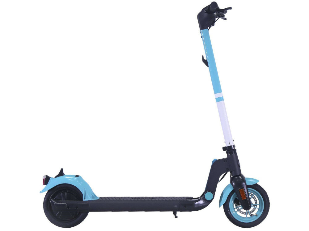 Hulajnoga elektryczna FRUGAL Alpha Czarno-turkusowy wysokiej jakości elektronicznym podzespołom unikatowy oryginalny design dystans do 25 km czas ładowania