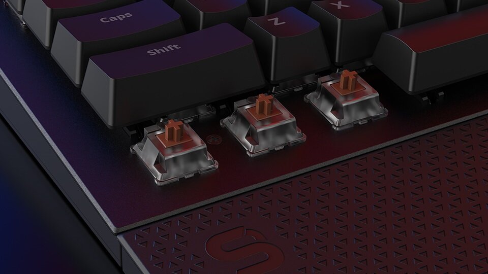 Klawiatura SPC GEAR GK650K Omnis Kailh Brown - przełącznik Kailh Brown krótki czas reakcji