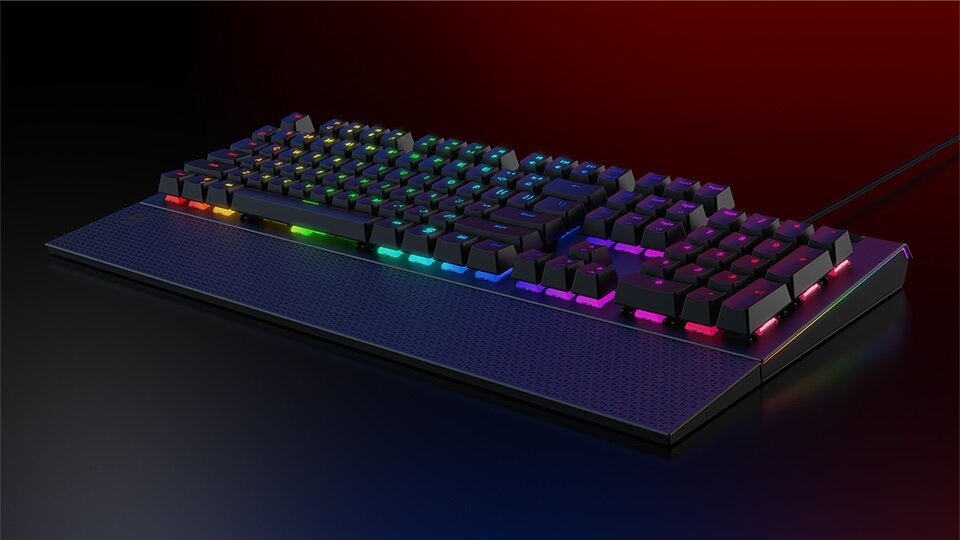 Klawiatura SPC GEAR GK650K Omnis Kailh Blue - pełna wygoda podczas gry standardowy układ klawiszy