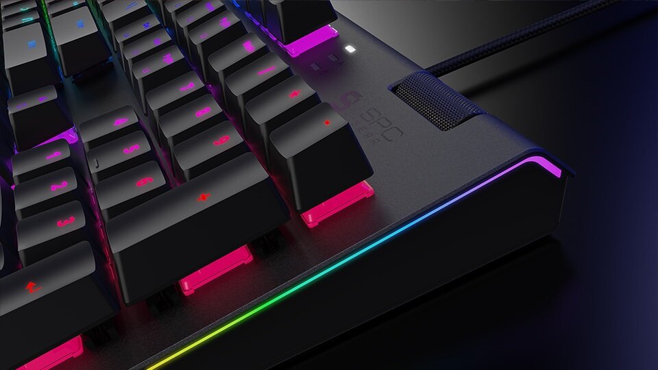 Klawiatura SPC GEAR GK650K Omnis Kailh Blue - N-Key Rollover możliwosc wykorzystania dowolnej liczby ataków w tym samym czasie