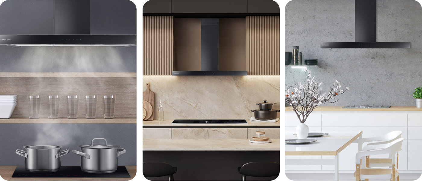 Okap Samsung NK36M5070BM do każdej aranżacji Okap Samsung NK36M5070BM pasuje do każdej aranżacji kuchennej