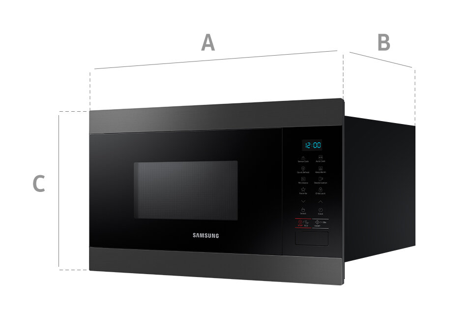 wymiary kuchenki mikrofalowej