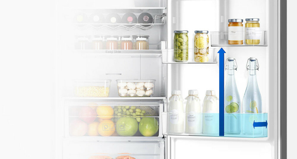 Lodówka SAMSUNG RB30J3415S9 EO Nofrost Big Door Bin