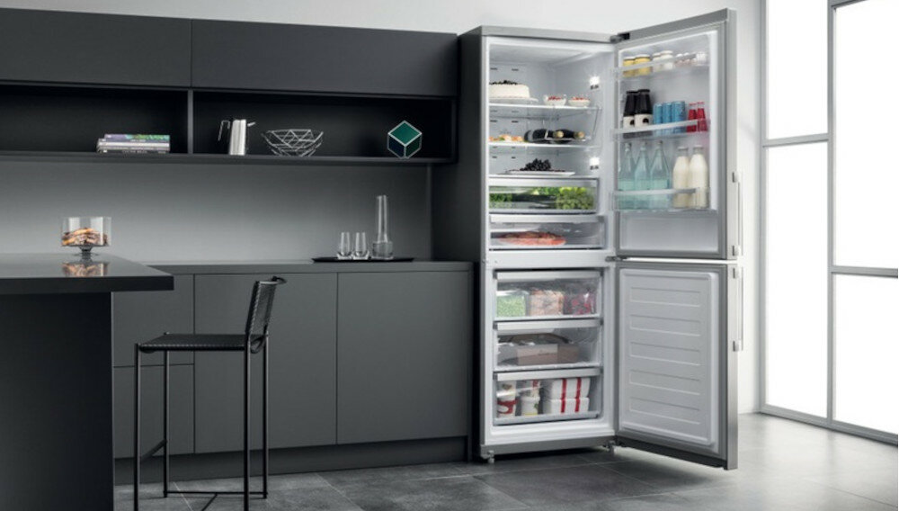 Lodówka HOTPOINT HA70BE73XO3 Nofrost 195.5cm Srebrna