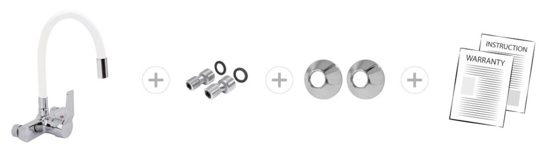 Bateria FALA Flexible 75671 Biały HEXAGONal zestaw akcesoria komplet wyposazenie