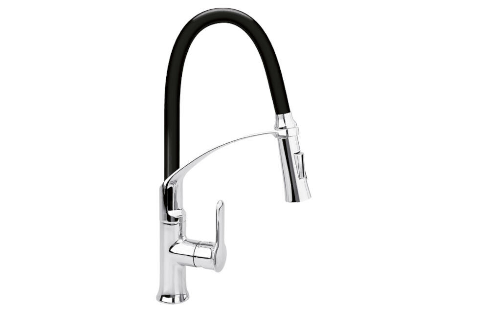 FALA-FLEXIBLE praktyczna estetyczna bateria wylewka zmywanie naczynia giętkość obroty uchwyt