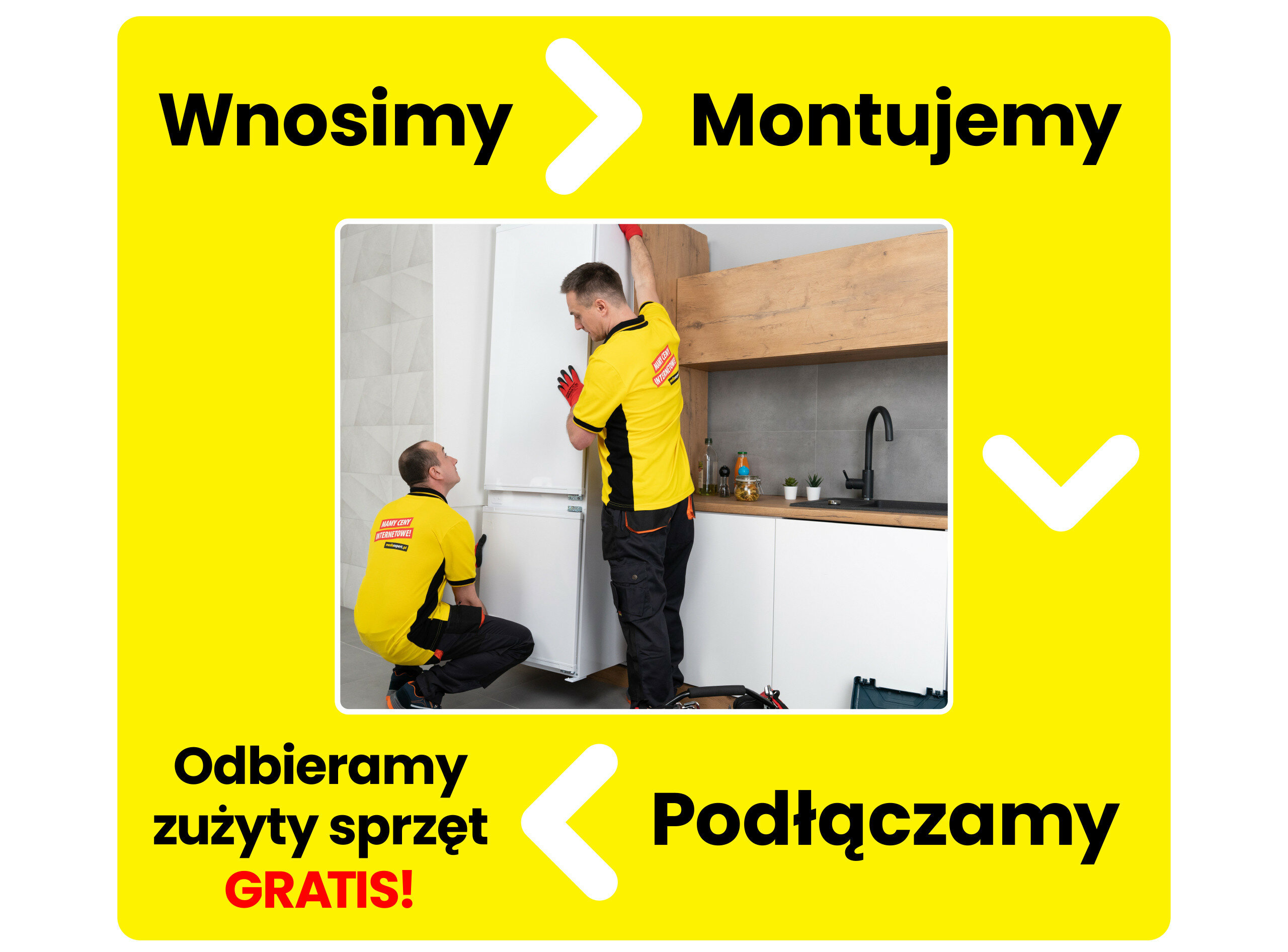 Lodówka zabudowa usługa