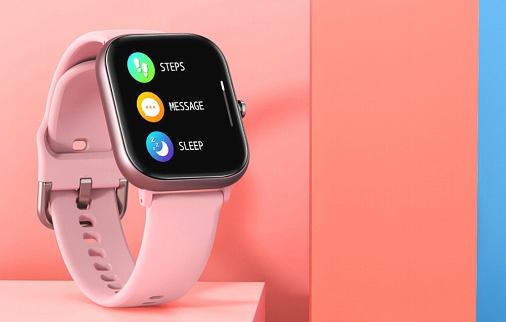 Smartwatch COLMI P8 SE  ekran bateria pomiar czujniki zdrowie sport tryby aplikacje łączność 