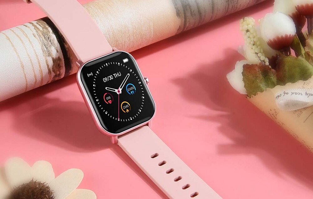 Smartwatch COLMI P8 ekran bateria pomiar czujniki zdrowie sport tryby aplikacje łączność