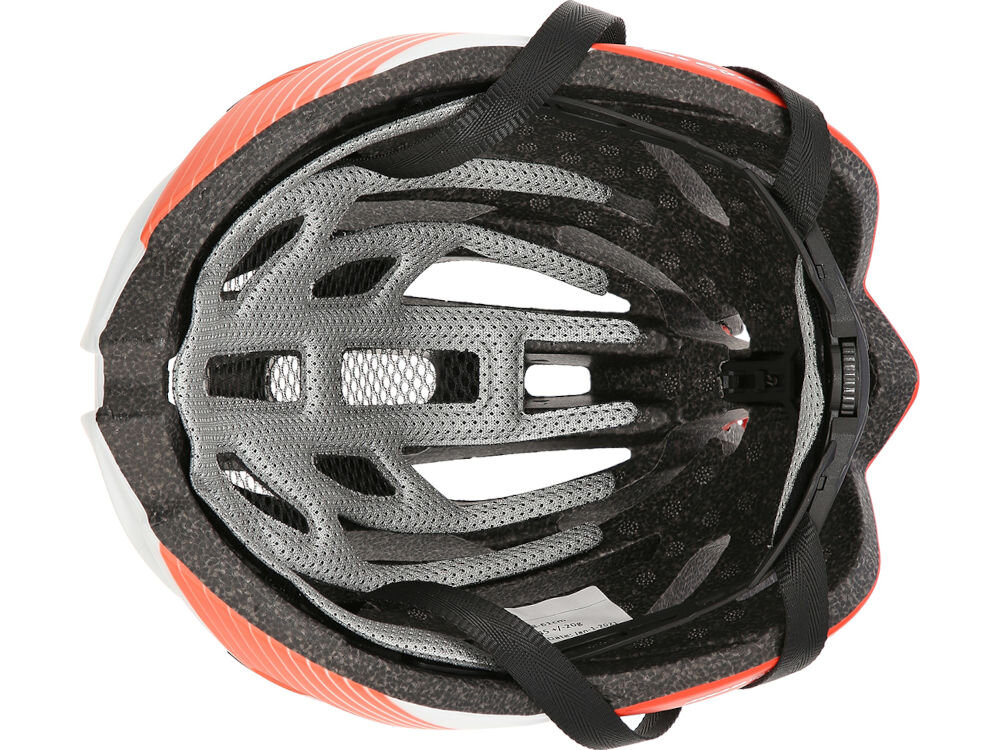 Kask rowerowy NILS EXTREME MTW24 Biało-czerwony MTB (rozmiar L) pianka eps in-mold