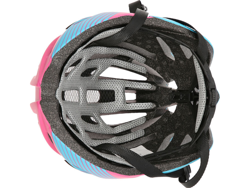 Kask rowerowy NILS EXTREME MTW24 Fioletowo-niebieski MTB (rozmiar M) pianka eps in-mold