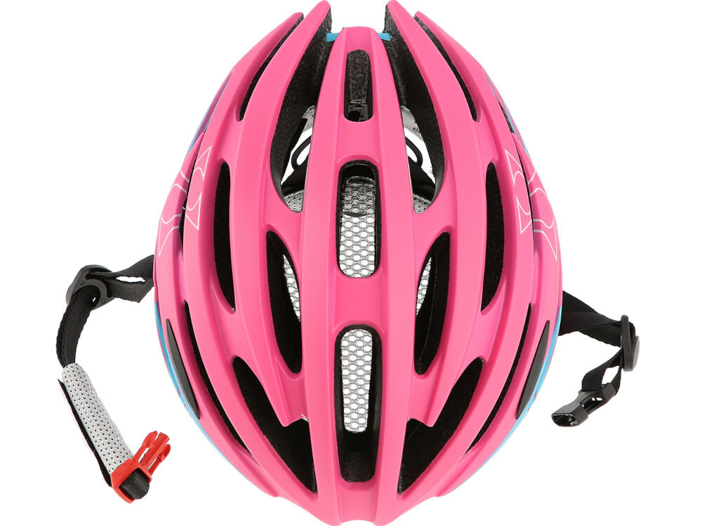 Kask rowerowy NILS EXTREME MTW24 Fioletowo-niebieski MTB (rozmiar M) regulacja pokrętło pasek