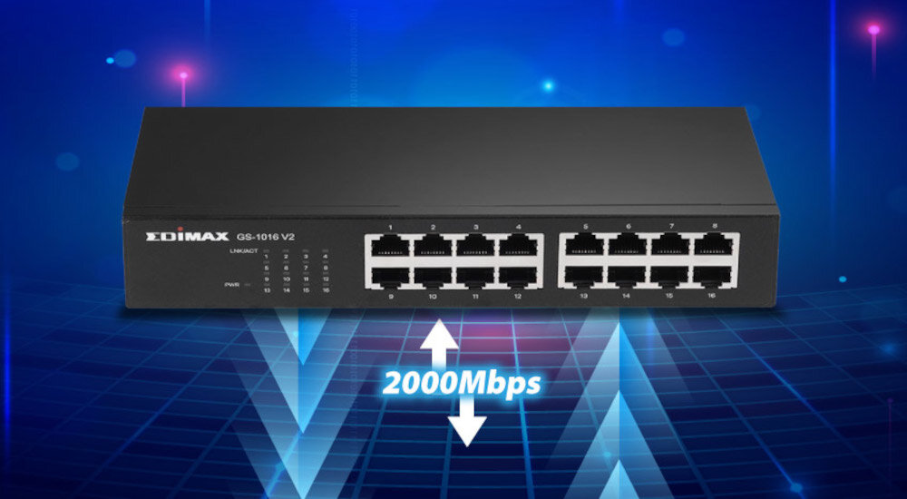 Switch EDIMAX GS-1016 V2 zastosowanie przeznaczenie zarządzanie porty prędkość transfer