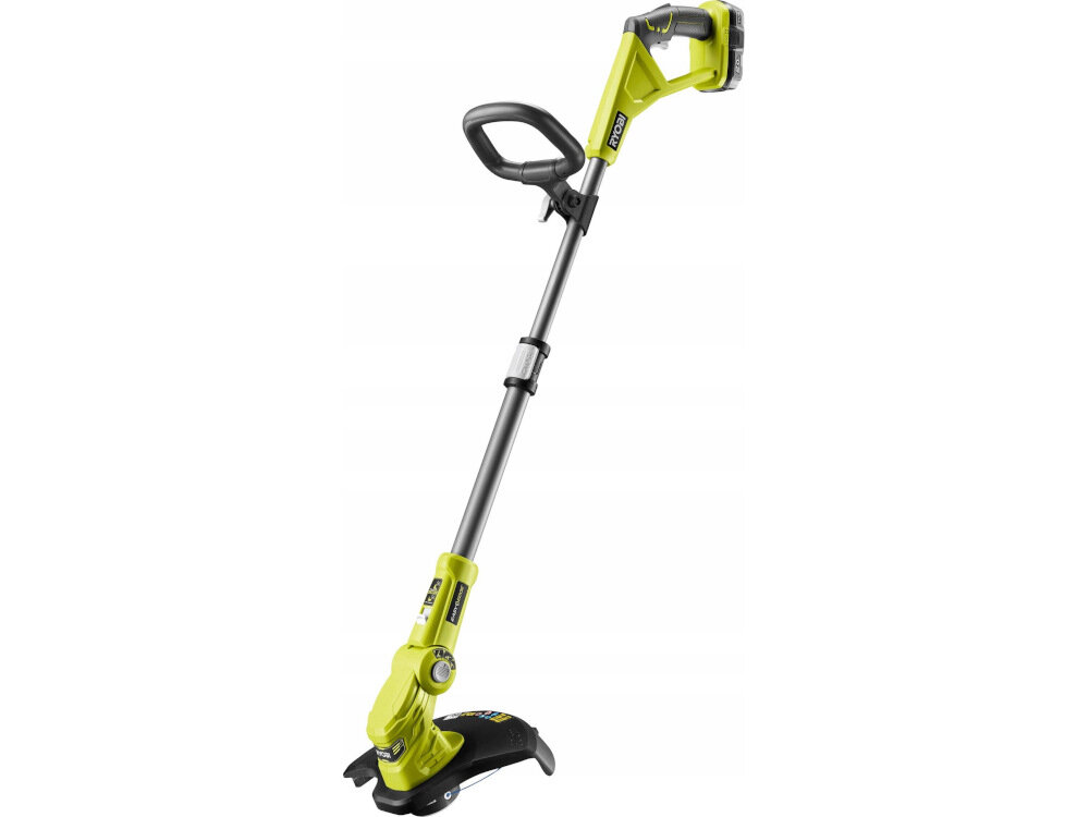 Podkaszarka akumulatorowa RYOBI ONE+ RLT183222S akumulatorowe zasilanie wygodne bardzo wydajne niska waga 2,7 kg kozystanie bez nakladow energii