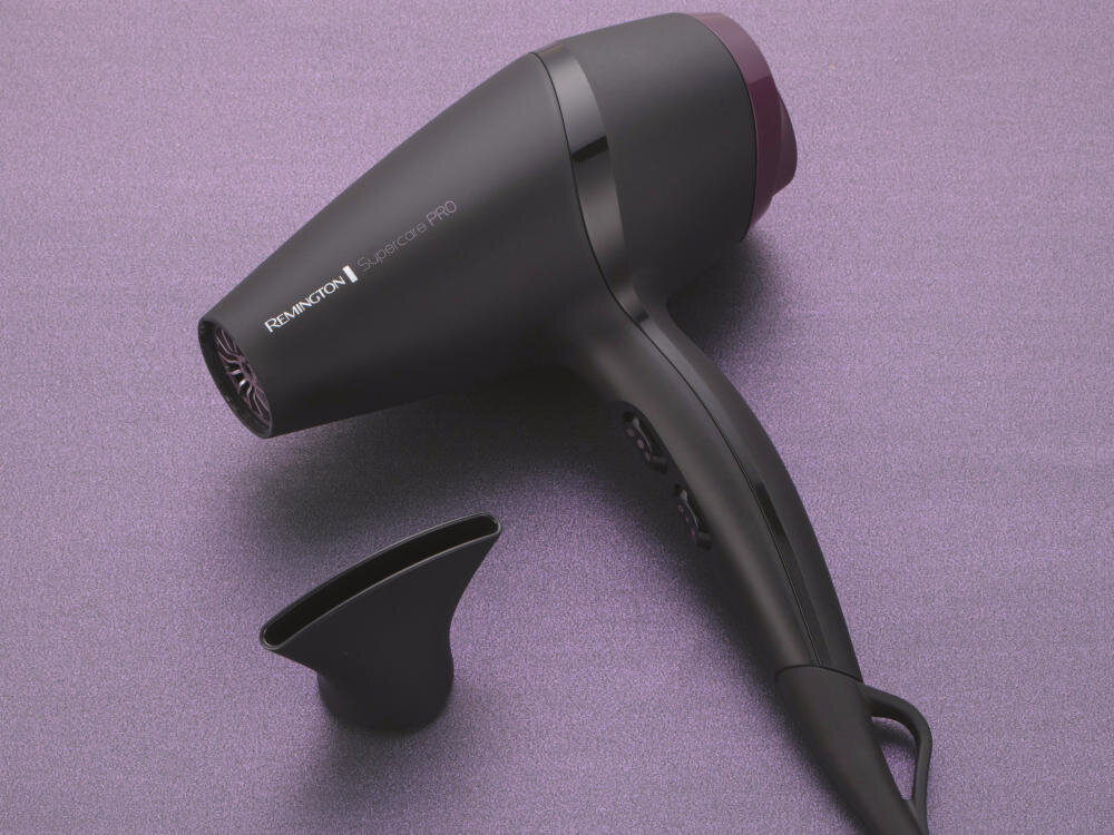 Suszarka REMINGTON SuperCare Pro AC7100 puszenie jonizacja gładkie lśniące Wąski koncentrator średnica 7 mm