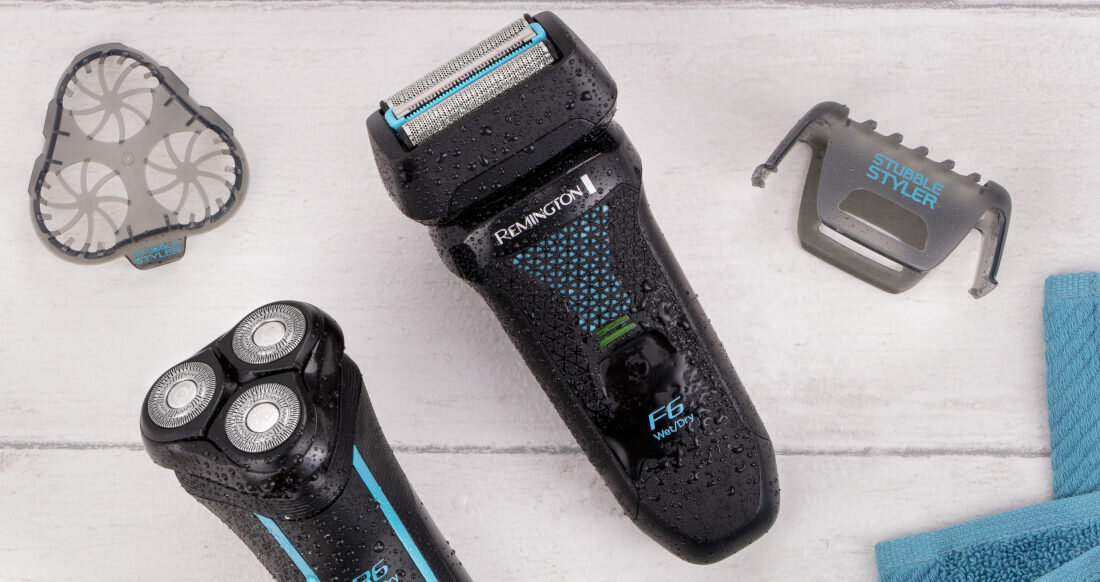 Golarka REMINGTON Style Series Aqua F6000 Głowica obrotowa funkcja blokady kontrola podwójne folie flexing Foils potrzeby