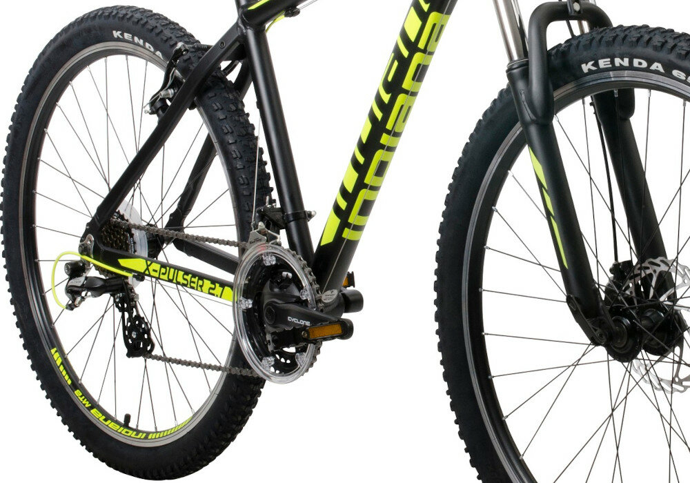Rower górski MTB INDIANA X-Pulser 2.7 M18 27.5 cala męski Czarno-żółty kola wielkosc