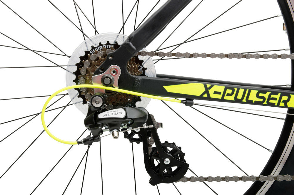 Rower górski MTB INDIANA X-Pulser 2.7 M18 27.5 cala męski Czarno-żółty przerzutki shimano