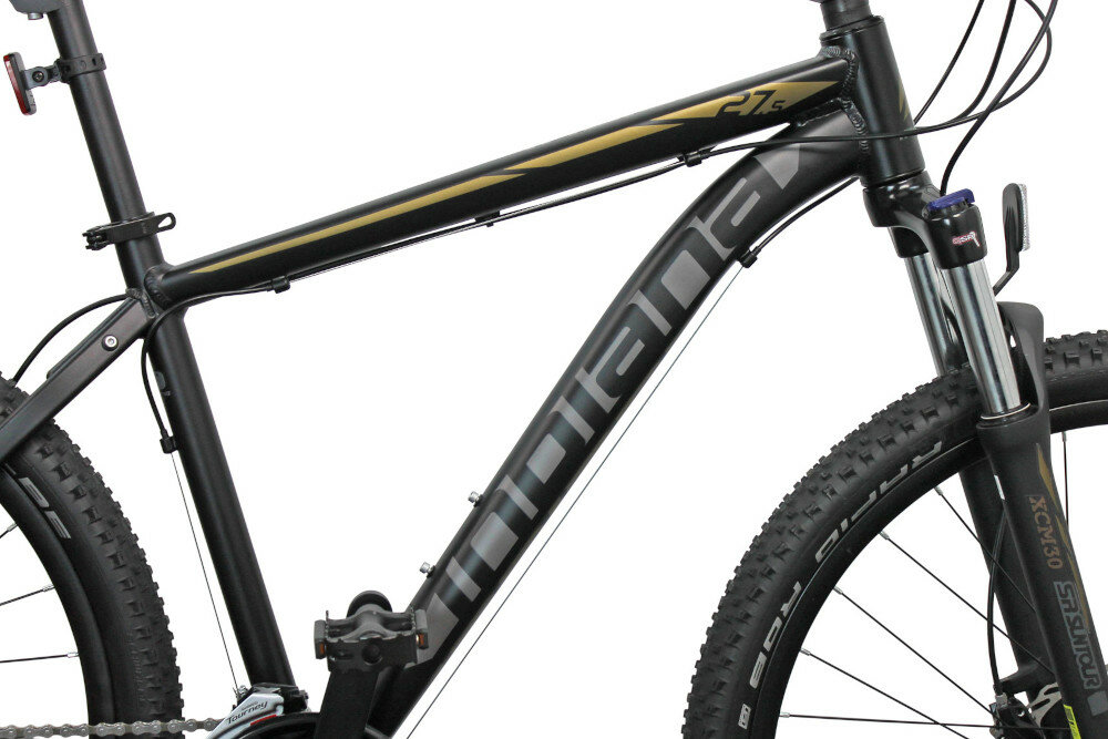 Rower górski MTB INDIANA X-Pulser 3.7 M18 27.5 cala męski Czarno-brązowy rama wzrost