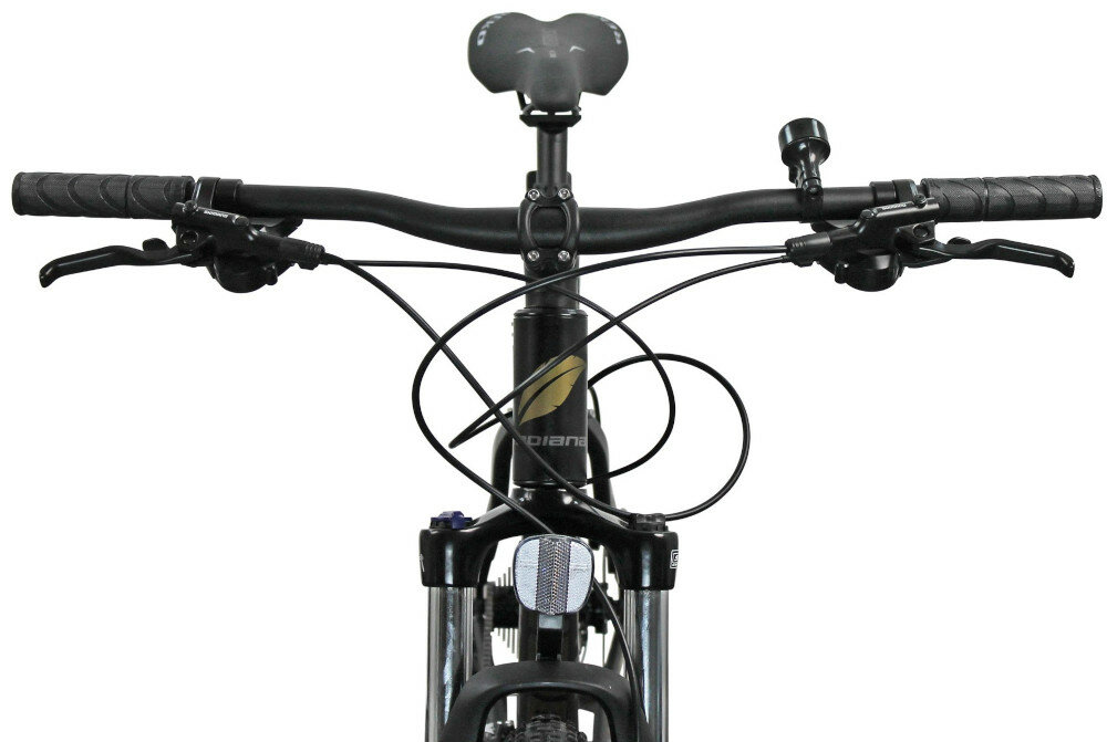 Rower górski MTB INDIANA X-Pulser 3.7 M18 27.5 cala męski Czarno-brązowy kierownica wspornik