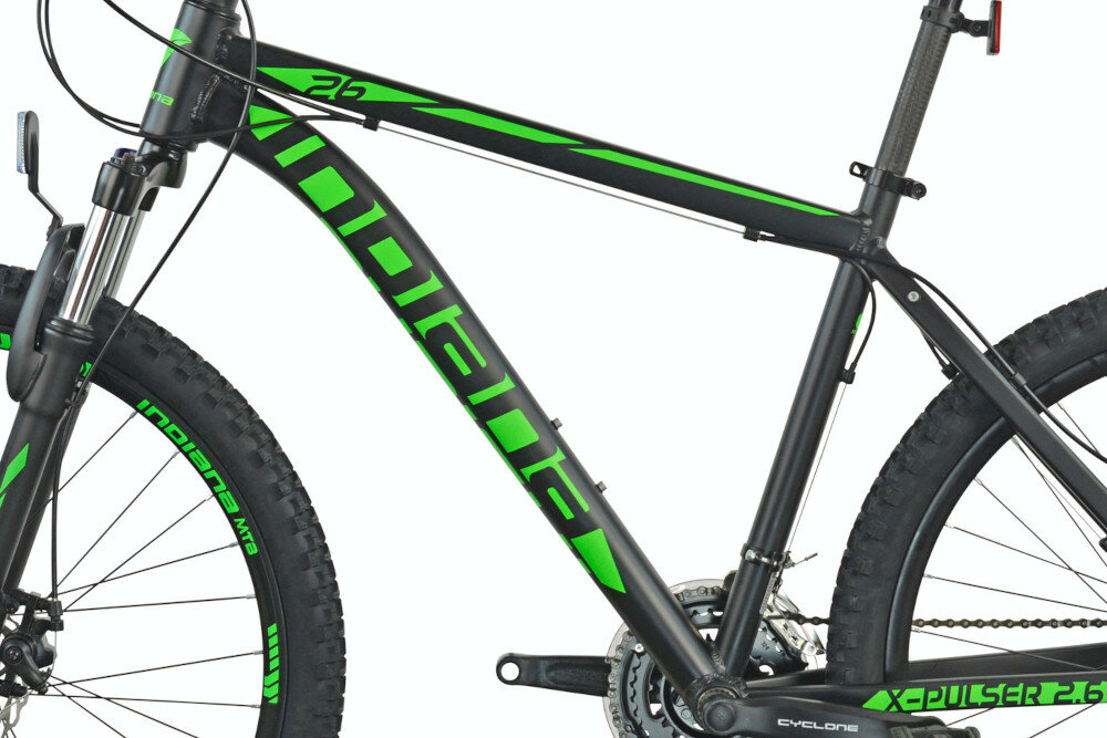 Rower MTB INDIANA X-Pulser 2.6 M15 Czarno-zielony - Rama