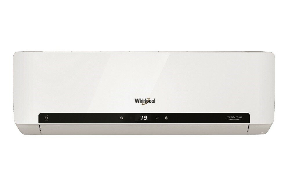 Klimatyzator WHIRLPOOL Split SPIW312L Elegancki skuteczny czarny ekran z białym podświetleniem LED