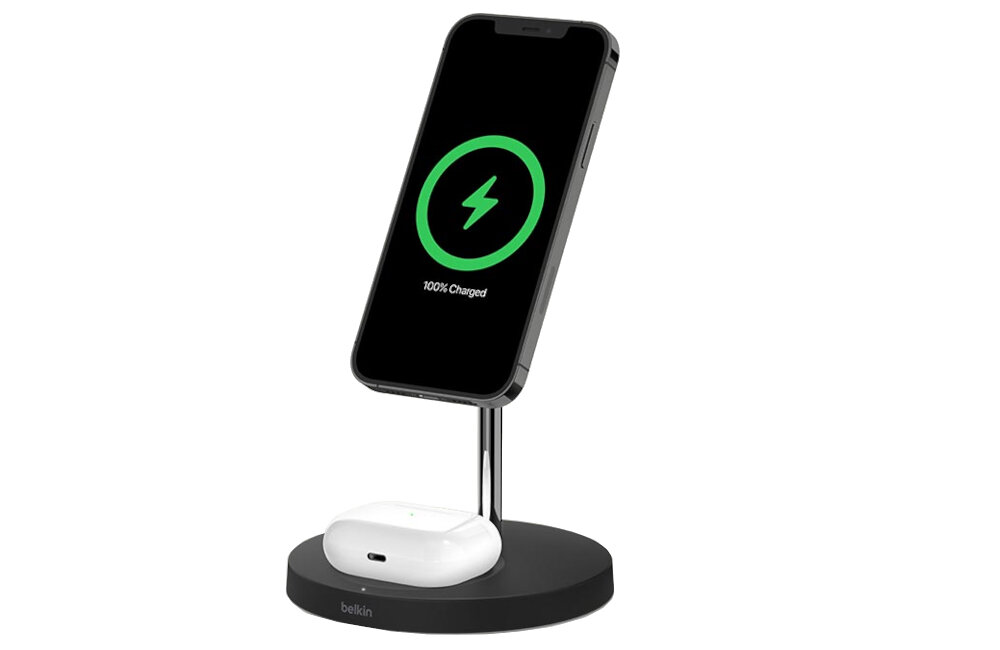 Ładowarka indukcyjna BELKIN MagSafe 2w1 15W kompatybilnosc 2 w 1 ladowanie