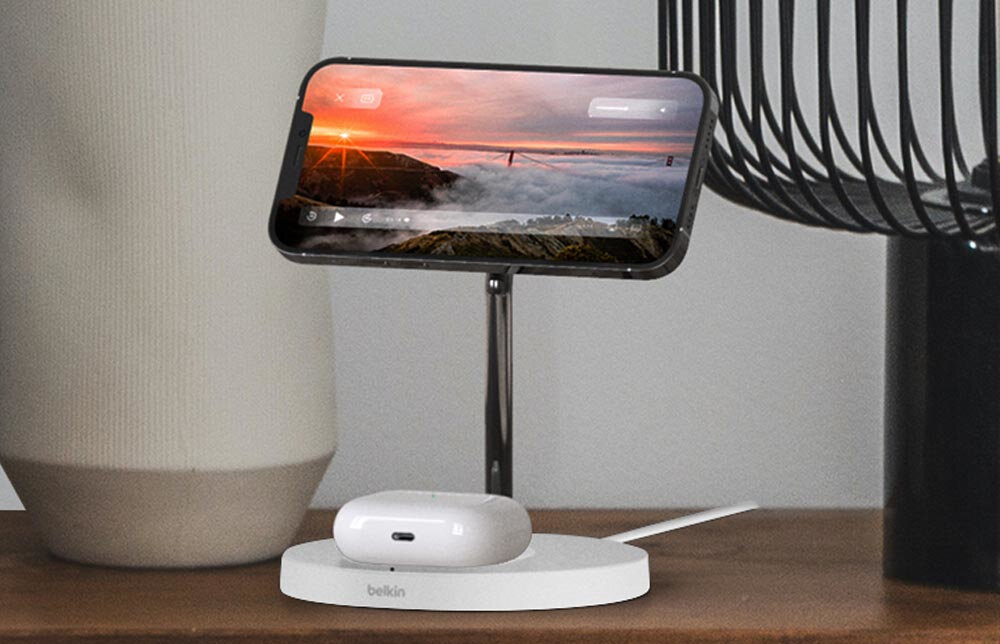 Ładowarka indukcyjna BELKIN MagSafe 2w1 15W uchwyt na telefon