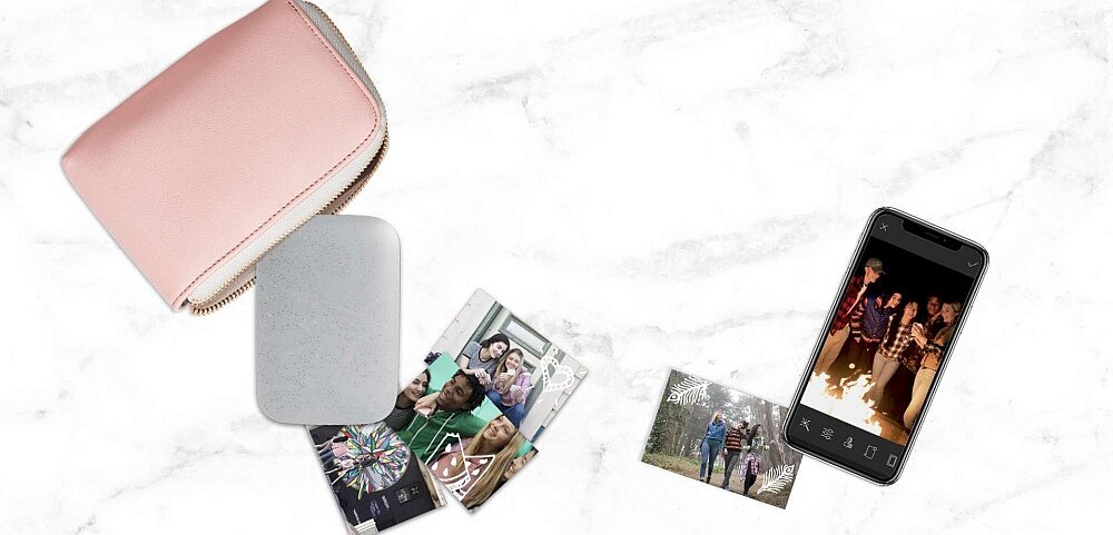 Drukarka HP Sprocket zdjęcia aparat telefon smartfon aplikacja drukowanie wkłady papier prędkość naklejki bateria ładowanie opis cechy dane