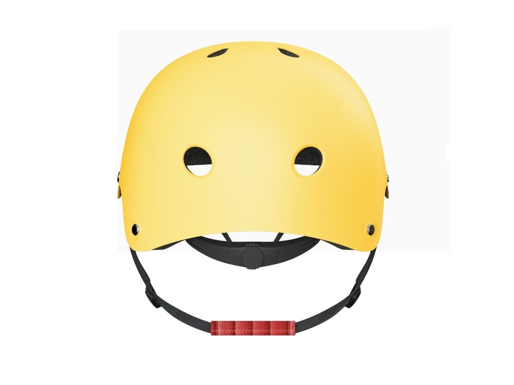 Kask dla dorosłych NINEBOT BY SEGWAY Żółty L z wysokiej jakości materiałów forma wewnętrzna pianka z EPS zewnętrzna powłoka z ABS paski z nylonu klamry z utwardzanego nylonowego tworzywa sztucznego