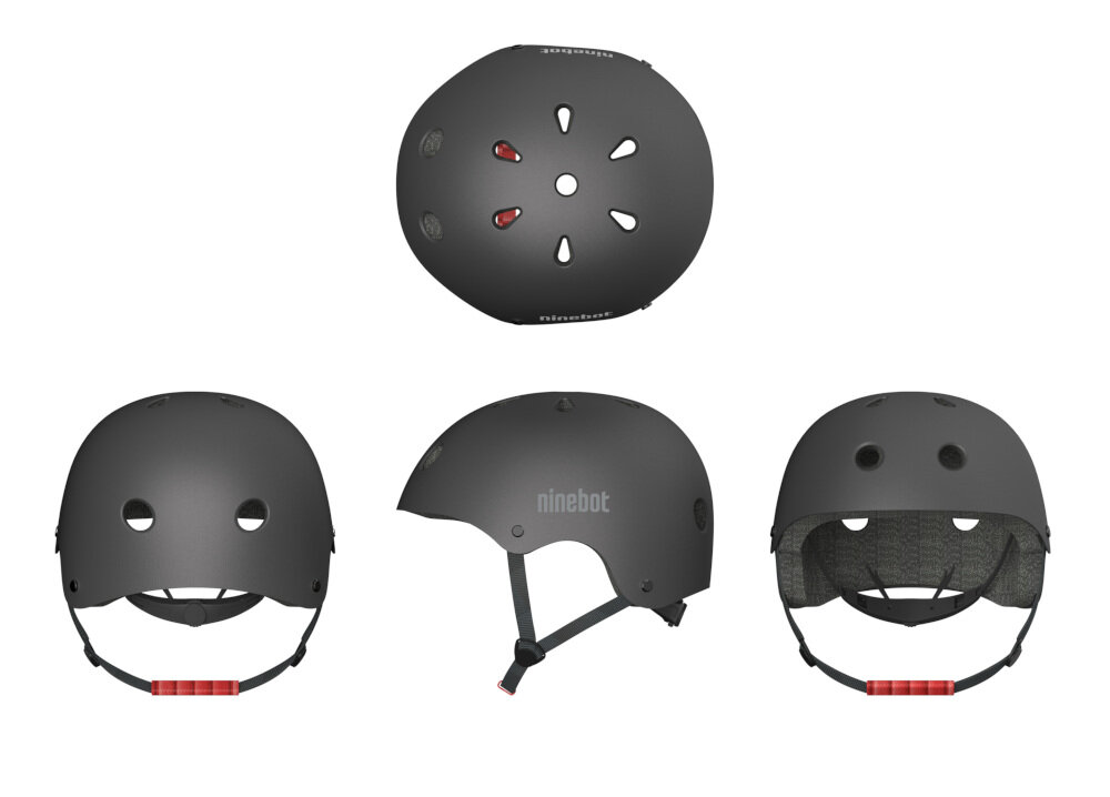Kask dla dorosłych NINEBOT BY SEGWAY Czarny L 11 otworów wentylacyjnych niewielka waga 390 gram