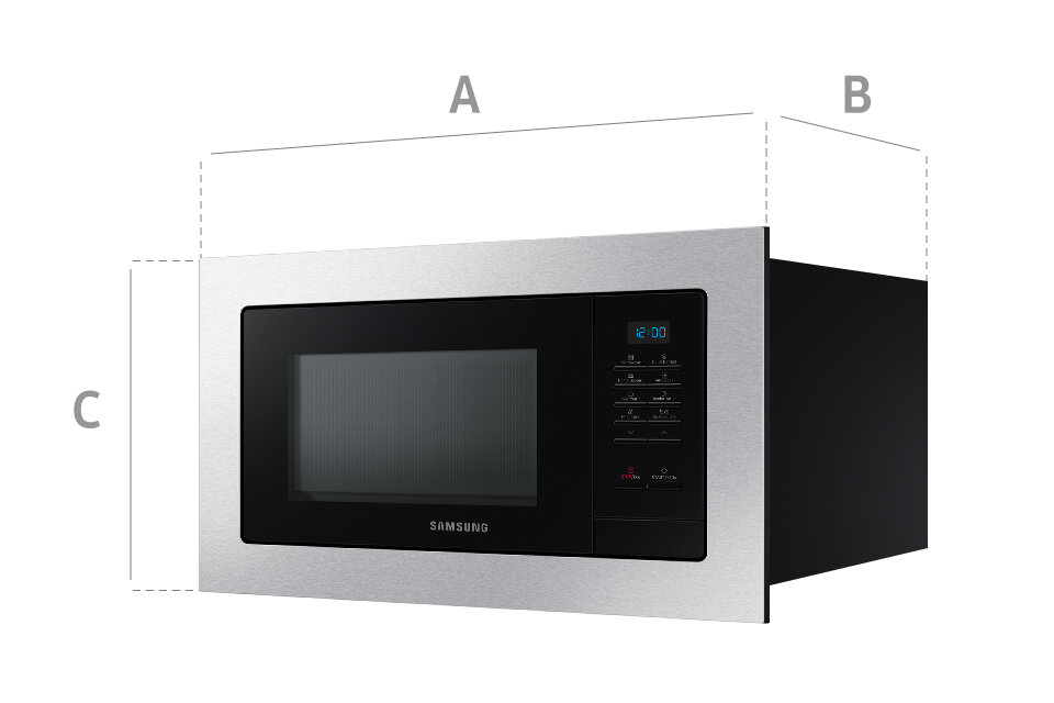 szerokość, głębokość i wysokość kuchenki mikrofalowej do zabudowy szerokość, głębokość i wysokość kuchenki mikrofalowej do zabudowy