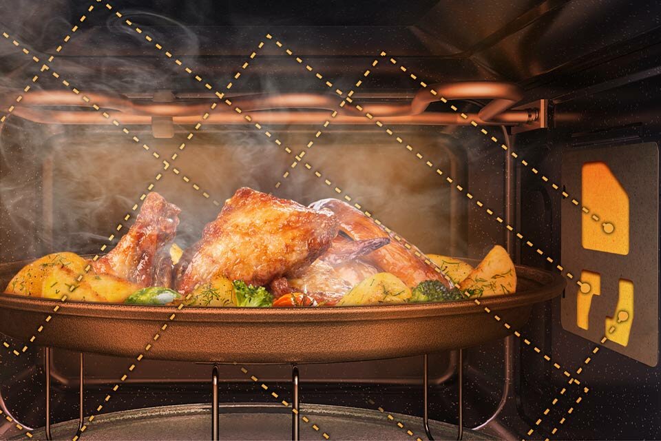 Równomiernie podgrzewana potrawa