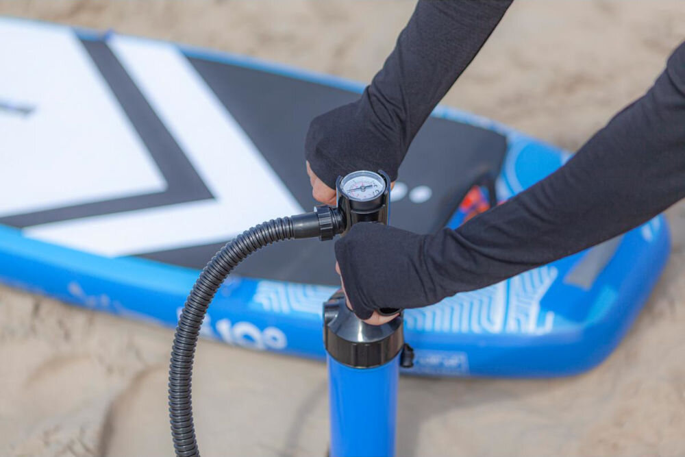 Deska SUP ZRAY E10 Evasion Deluxe 297 x 76 x 13 cm wiosło pompka zawór uchwyt