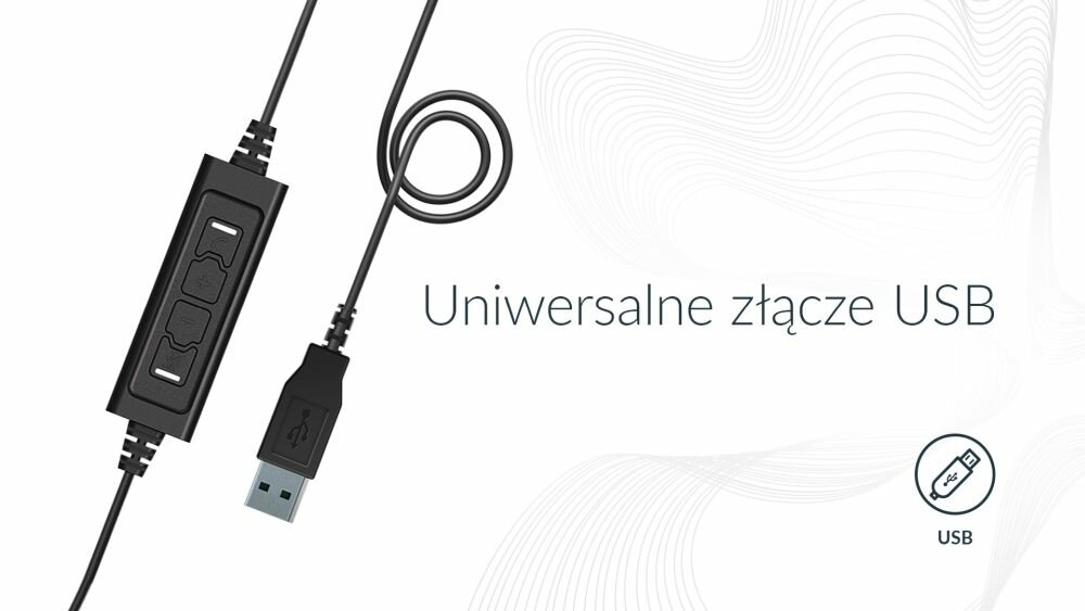 SŁUCHAWKI AXTEL PRIME MS HD MONO NC USB Plug&play przewodowy pilot