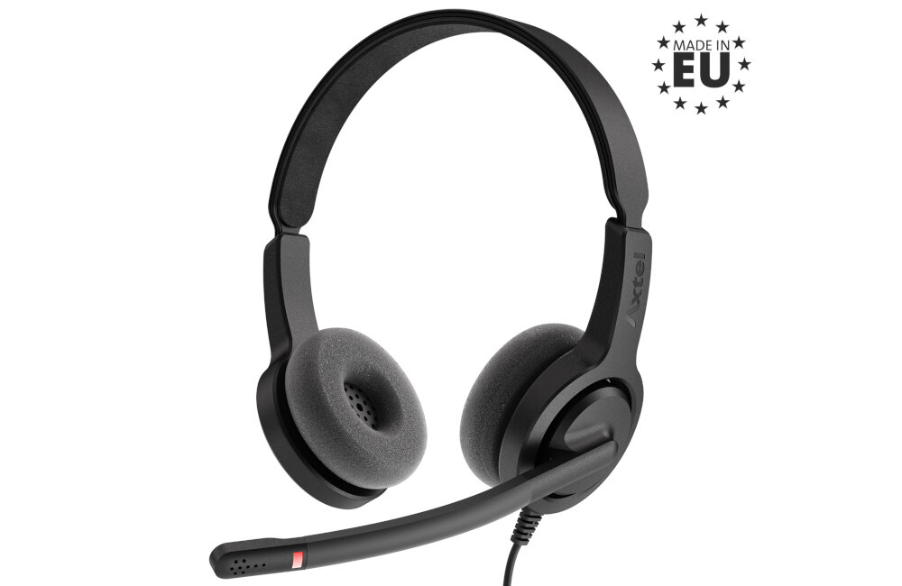 SŁUCHAWKI AXTEL VOICE UC28 DUO HD NC USB Z MIKROFONEM CZARNE systemy operacyjne prowadzenie rozmów