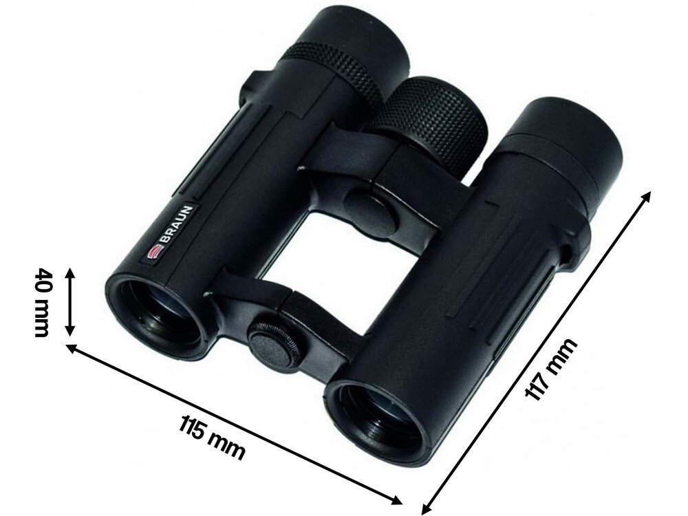 Lornetka BRAUN Compagno 8x26 WP gumowana powierzchnia duże pokrętło służące do nastawiania ostrości lornetka jest wodoszczelna   