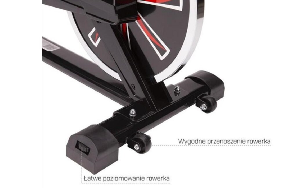 Rower spinningowy HMS SW2102 Bardzo bezpieczny stojak mobilny z dwoma rolkami transportowymi