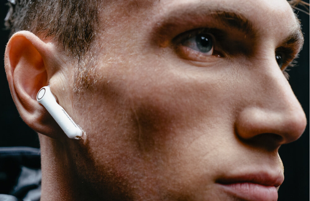 SŁUCHAWKI BLUETOOTH PANASONIC RZ-B100WDE-K TWS DOUSZNE BIALE odporność bezpieczeństwo wodoodporność pyłoszczelność