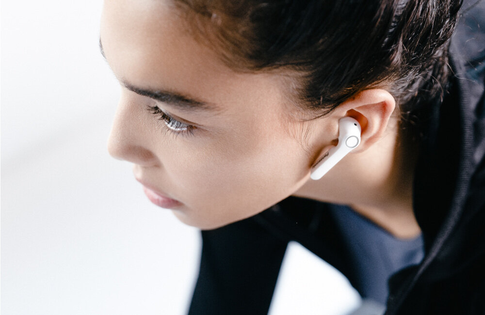 SŁUCHAWKI BLUETOOTH PANASONIC RZ-B100WDE-K TWS DOUSZNE BIALE przetworniki